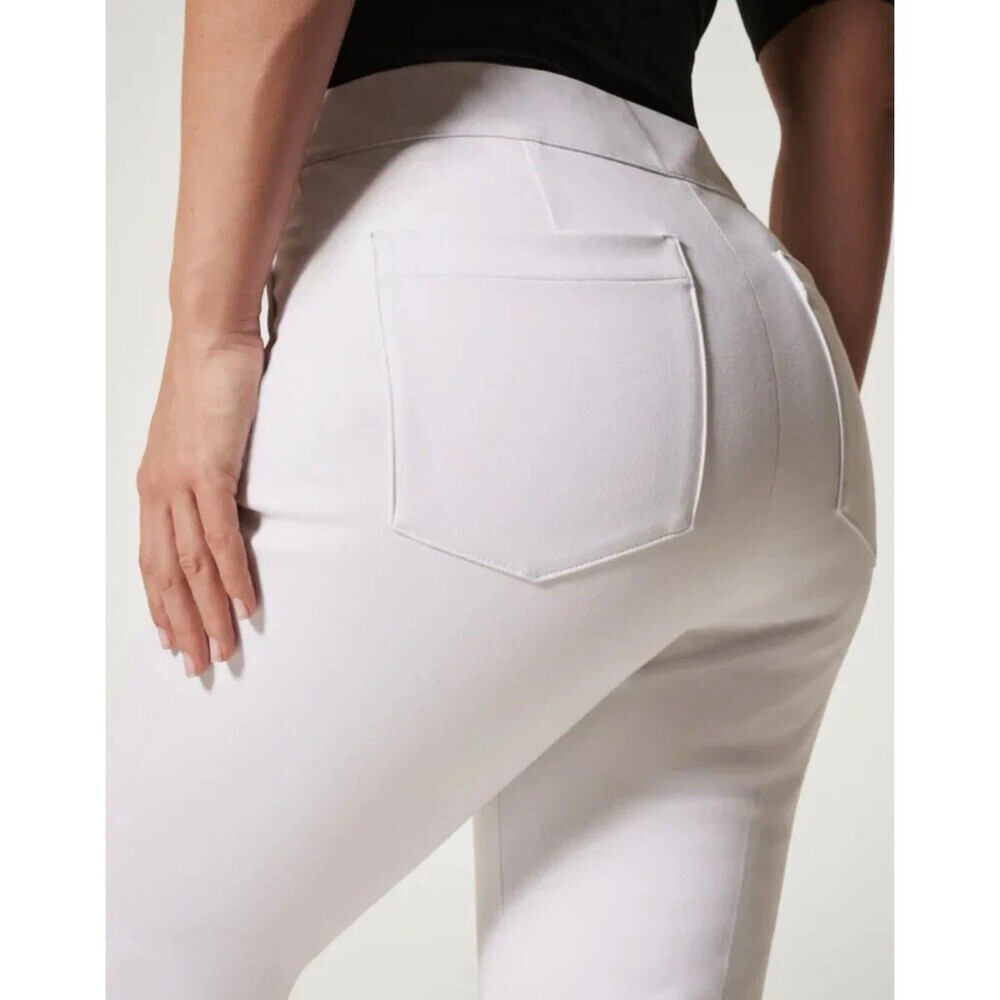 Spanx NEW Size XL Tall Silver Linings On-the-Go Slim Straight Pant 20372T White - Picture 12 of 15